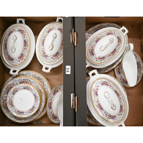 73 - A Spode 'Provence' china dinner service for twelve settings, 50 pieces including covers