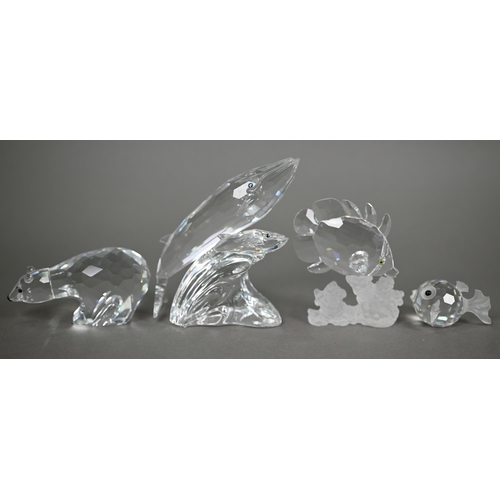 81 - C - Eight various unboxed Swarovski crystal glass animals (8)