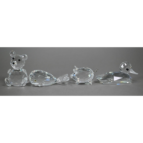 81 - C - Eight various unboxed Swarovski crystal glass animals (8)