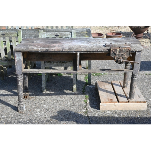 3 - A weathered teak garden table by Neptune, 200 cm x 90 cm x 75 cm h
