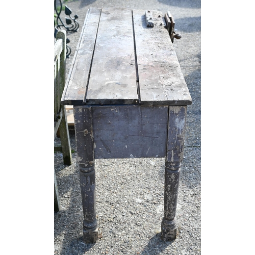 3 - A weathered teak garden table by Neptune, 200 cm x 90 cm x 75 cm h