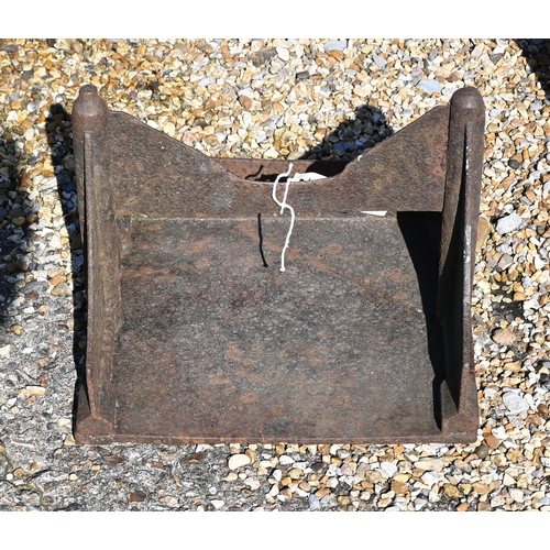 42 - An antique iron boot scraper, a/f, 35 cm wide x 27 cm high