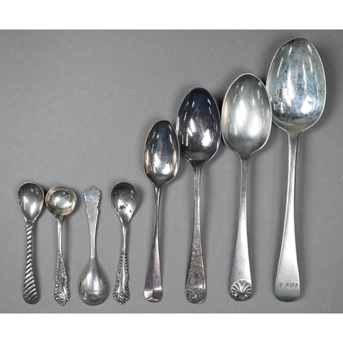 139 - Various Georgian and later silver flatware, 9.1oz (af)