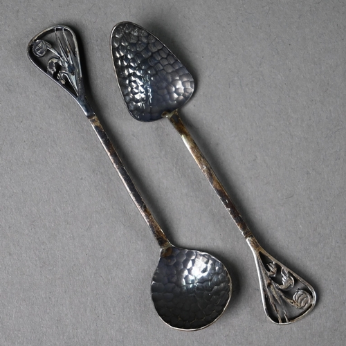 161 - A George II silver old English pattern sifter ladle, George Smith III, London 1782, to/w a toddy lad... 