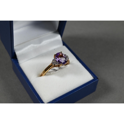 387 - Collection of various gem-set rings, earrings, including tanzanite, amethyst, white opal with diamon... 