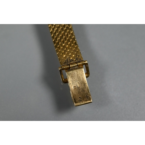 408 - A vintage Omega ladies wristwatch, gilt .800 grade silver bracelet (approx. 28.3 g all-in)