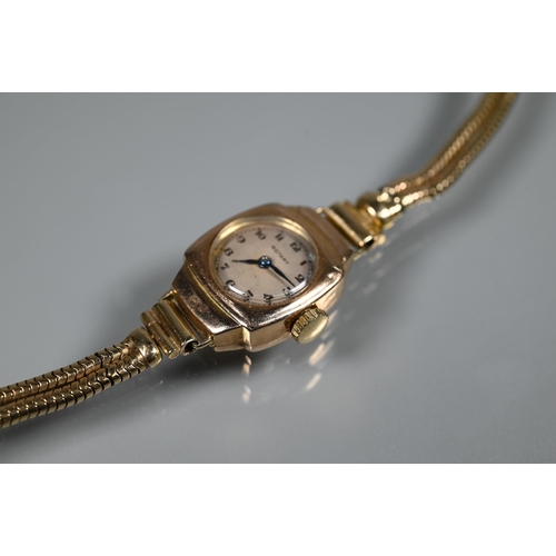 410 - A vintage Rotary 9ct gold ladies wrist watch (approx. 17.6g all-in)