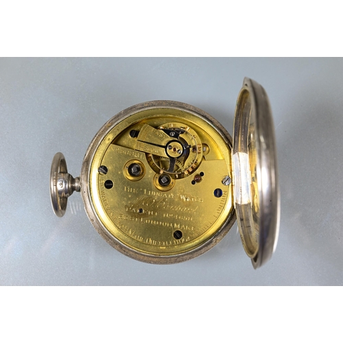 421 - J W Benson, London, a Victorian silver cased pocket watch 'The Ludgate', No.36881, with key wind mov... 