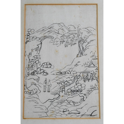 505 - Five 19th century Chinese pith paintings of various figures depicting customs, culture and costume, ... 