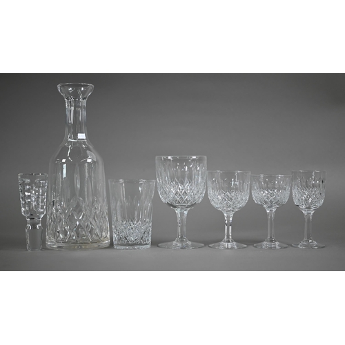 553 - A suite of Webb cut drinking glasses, comprising six red wine, eight white wine, six water-tumblers,... 