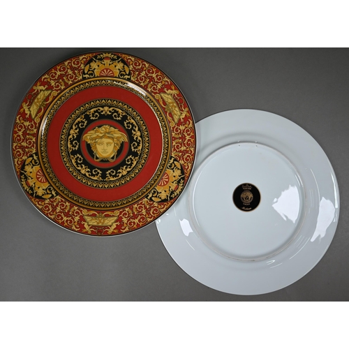 554 - A set of twelve Rosenthal for Versace Studio-Linie 'Medusa' 31 cm diam dinner plates