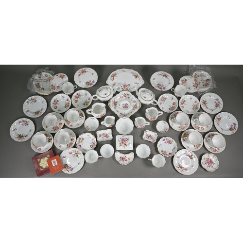 613 - A quantity of Royal Crown Derby 'Derby Posies' tea ware etc (box)