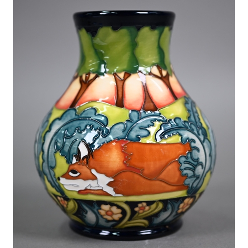 620 - A Moorcroft 'Hillside' pattern vase by Kerry Goodwin, 2016, 15.5 cm