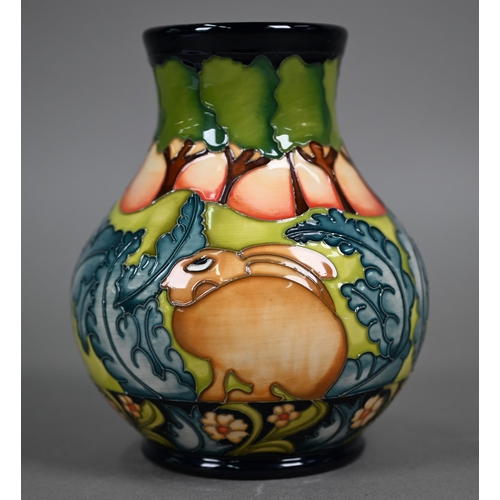 620 - A Moorcroft 'Hillside' pattern vase by Kerry Goodwin, 2016, 15.5 cm