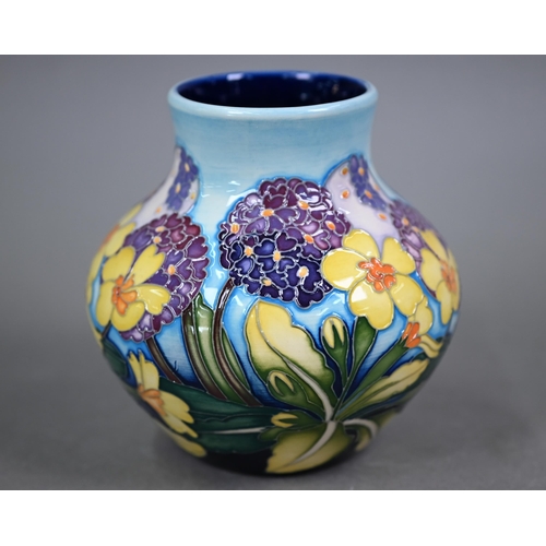 623 - A Moorcroft 'Dusky Princess' vase, designed by Emma Bossons (for Hilliers), 13 cm high