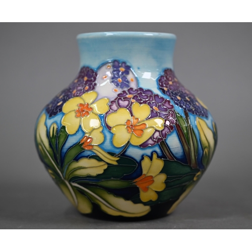 623 - A Moorcroft 'Dusky Princess' vase, designed by Emma Bossons (for Hilliers), 13 cm high