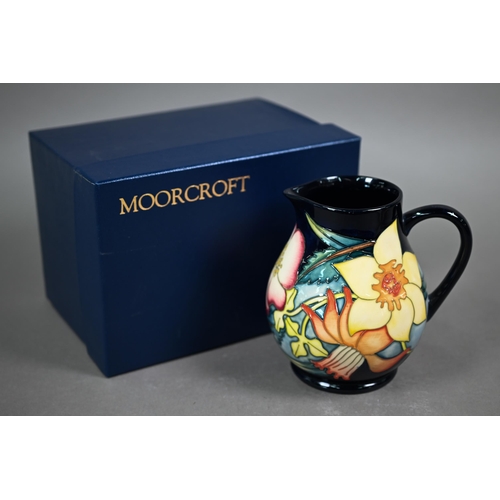 630 - A boxed Moorcroft 2002 Golden Jubilee jug by Emma Bossons, 14 cm 