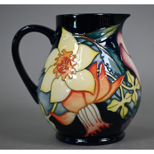 630 - A boxed Moorcroft 2002 Golden Jubilee jug by Emma Bossons, 14 cm 