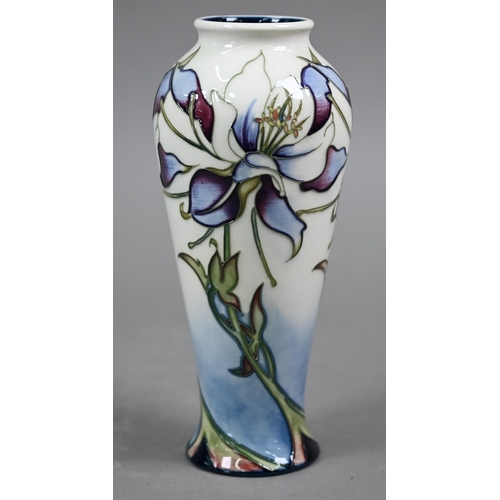 640 - A boxed Moorcroft 'Petals in the Wind' vase by Nicola Slaney, 20.5 cm high