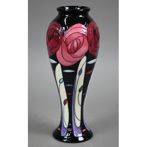 641 - A boxed Moorcroft 'Bellahouston' vase by Emma Bossons, 2014