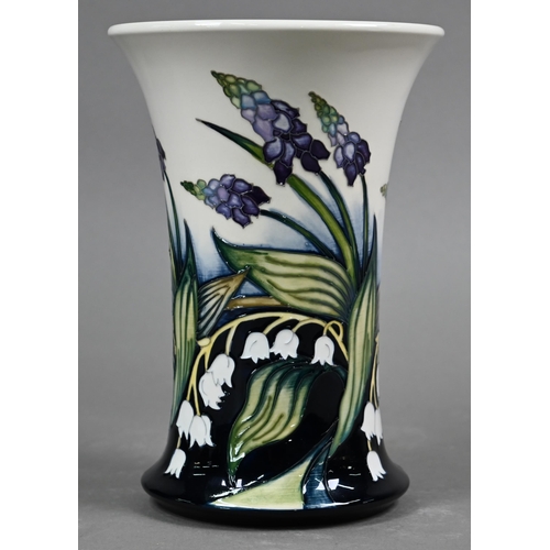 655 - A boxed Moorcroft 'The Taming' vase of waisted form, by Nicola Slaney, 20.5 cm