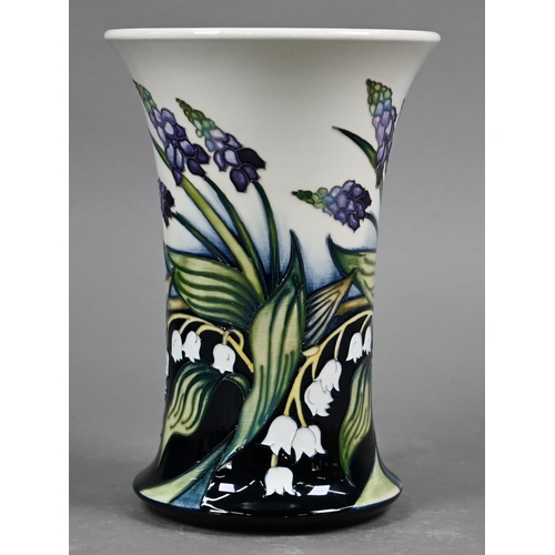 655 - A boxed Moorcroft 'The Taming' vase of waisted form, by Nicola Slaney, 20.5 cm