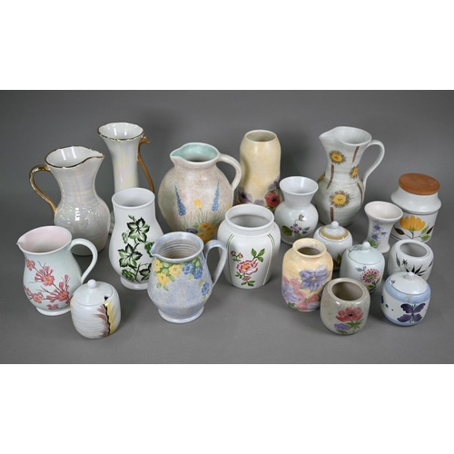 657 - A quantity of E Radford floral-painted vases, jugs and pots (box)