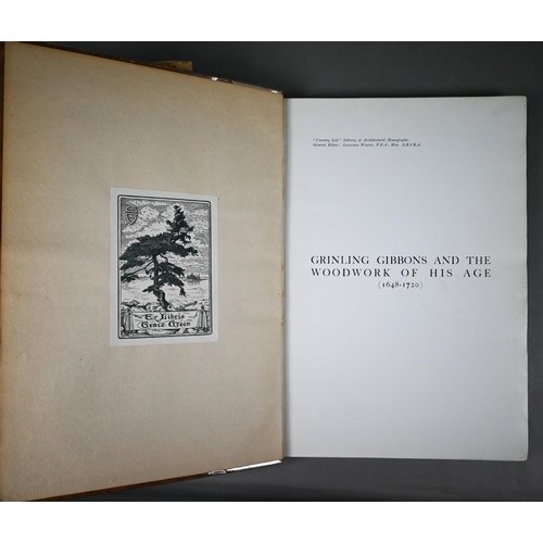 1008 - Avray Tipping, H, Grinling Gibbons and the Woodwork of his Age, London: Country Life 1914, folio to/... 