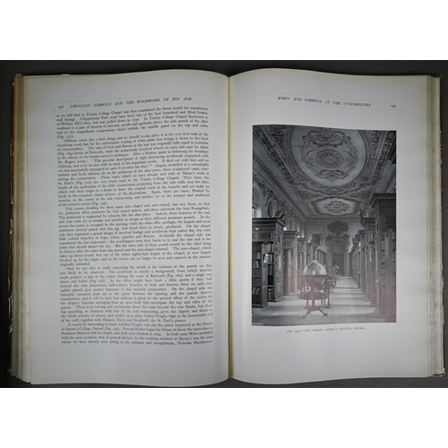 1008 - Avray Tipping, H, Grinling Gibbons and the Woodwork of his Age, London: Country Life 1914, folio to/... 