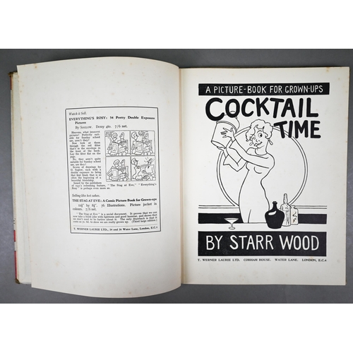 1024 - Three volumes of vintage cartoons - 'Cocktail Time' by Starr Wood, 1st 1933, Peter Arno's Circus, 1s... 