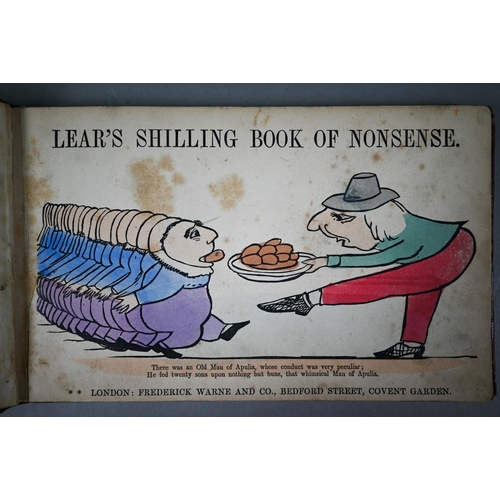 1025 - Lear, Edward - Lear's Shilling Book of Nonsense, London; Frederick Warne & Co c1867 (dated inscr... 