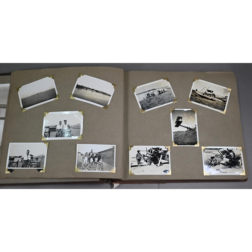 1035 - An interesting album of personal photographs c 1932, depicting a Military tour of Iraq in a Vickers ... 