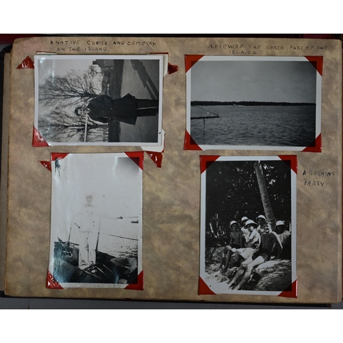 1036 - Two World War II albums of personal photographs depicting life aboard naval ships in the Mediterrane... 