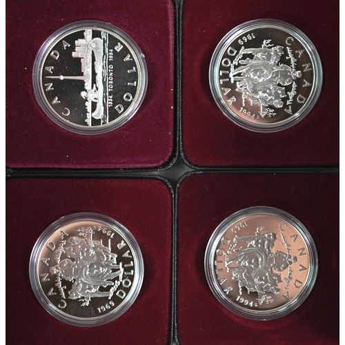 1080 - Thirteen various silver proof commemorative crowns