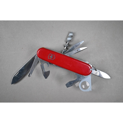 1123 - A boxed Victorinox 'Swiss Champ' Swiss Army penknife with 31 functions, to/w a boxed Kershaw pocket-... 