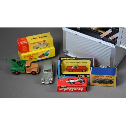 1155 - Various Dinky model vehicles including boxed 101/107 Sunbeam Alpine Sports (2), 198 Rolls-Royce Phan... 