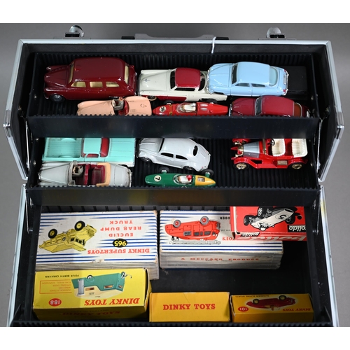 1155 - Various Dinky model vehicles including boxed 101/107 Sunbeam Alpine Sports (2), 198 Rolls-Royce Phan... 