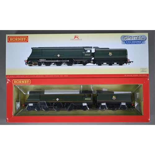 1177 - A boxed Hornby R3382 TTS BR (Early) 4-6-2 (Original) Merchant Navy Class 'Holland-Afrika' no 35023 w... 