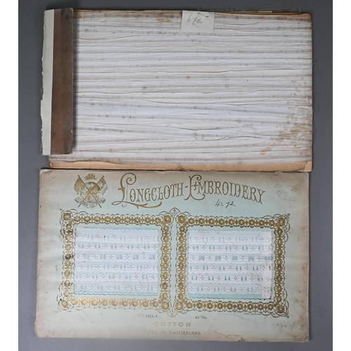 1181 - Seven various packs of embroidered trimmings, all cotton, made in Switzerland, six unopened and reta... 