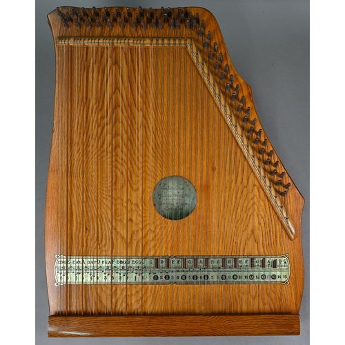 1225 - An Abbley & Son (London) Super Tone Piano-Harp (cased) with sheet music