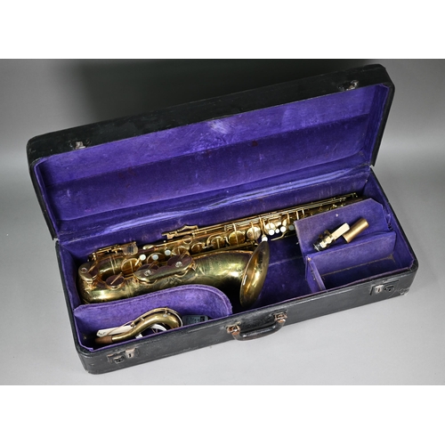 1226 - A brass Selmer (Dusseldorf) 'Major' tenor saxophone with case