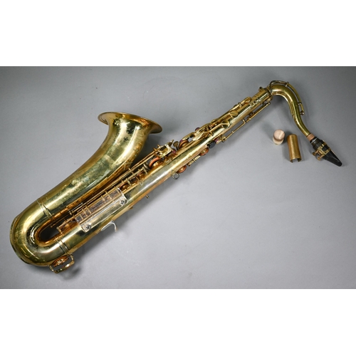 1226 - A brass Selmer (Dusseldorf) 'Major' tenor saxophone with case