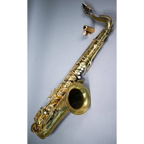 1226 - A brass Selmer (Dusseldorf) 'Major' tenor saxophone with case