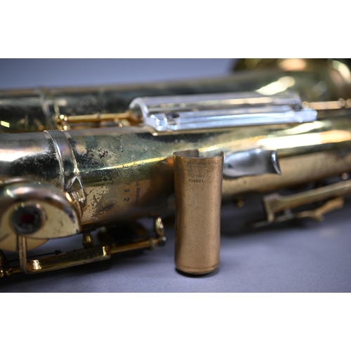 1226 - A brass Selmer (Dusseldorf) 'Major' tenor saxophone with case