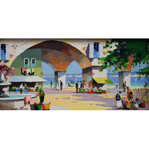743 - Cecil Rochfort Doyly-John (1906-93) - 'Portofino, Near Santa Margarita', oil on canvas, signed, 34 x... 