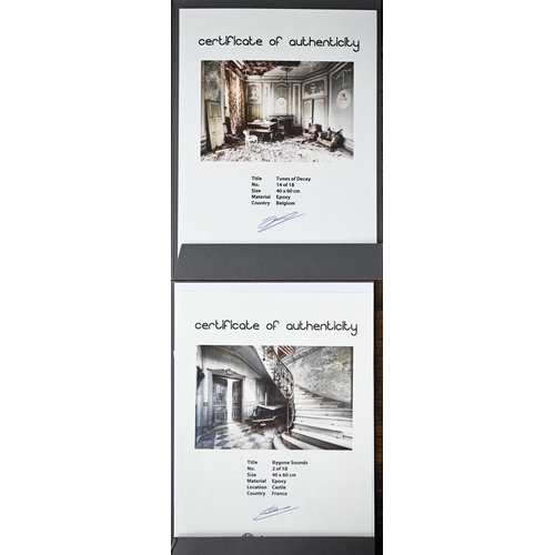 797 - AMENDED ESTIMATE - Daan Oude Elferink (b 1978) - Two limited edition photographs of 'ruined' interio... 