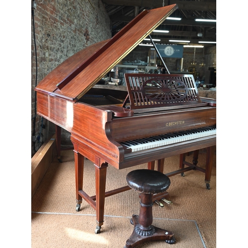 850 - A Bechstein Model A grand piano in the Sheraton Revival style c.1907, the inlaid satinwood case with... 