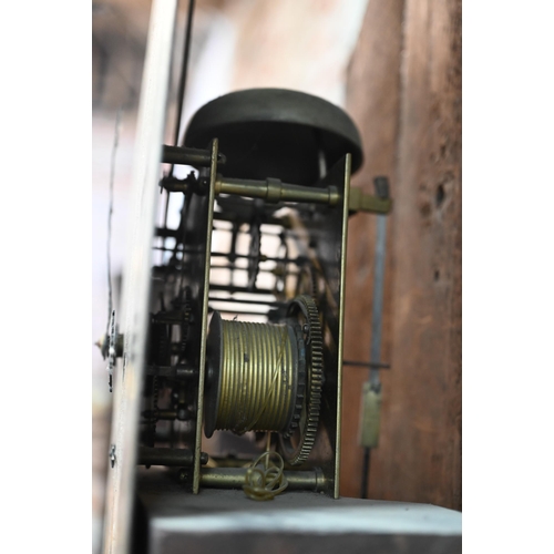 946 - Garrard, Bury St Edmunds, a Georgian mahogany longcase clock, the 8-day movement with arched silvere... 