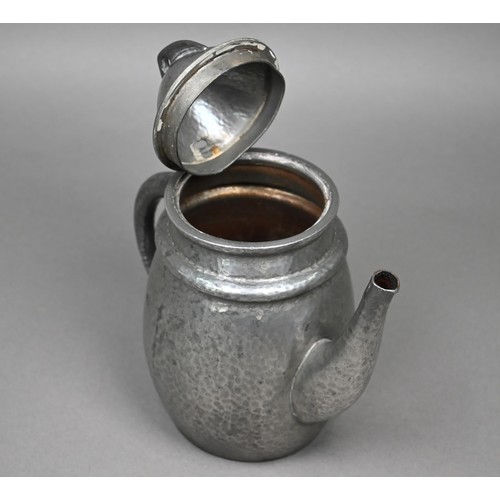 125 - A Tudric pewter coffee pot designed by Archibald Knox, manufactured and made by W H Haseler for Libe... 