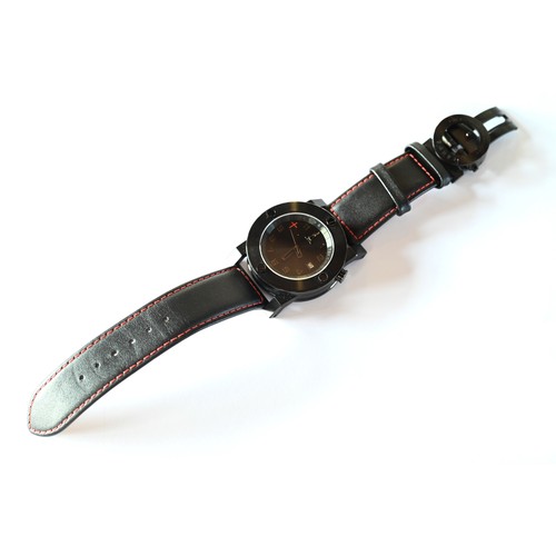 429 - The Chinese Timekeeper - the black finished 44 mm dia. stainless steel case with conforming black di... 